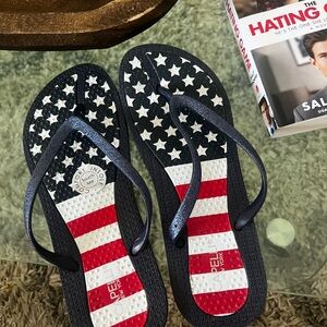 Americana flip flop flag sandal